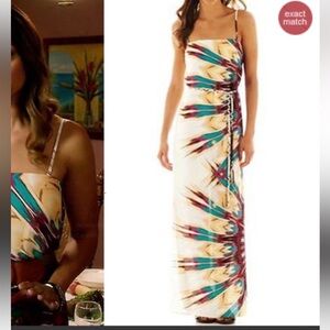 Bisou Bisou Vibrant Patterned Maxi Dress